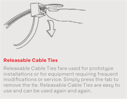 12" (304,8MM) RELEASABLE KABELBINDER